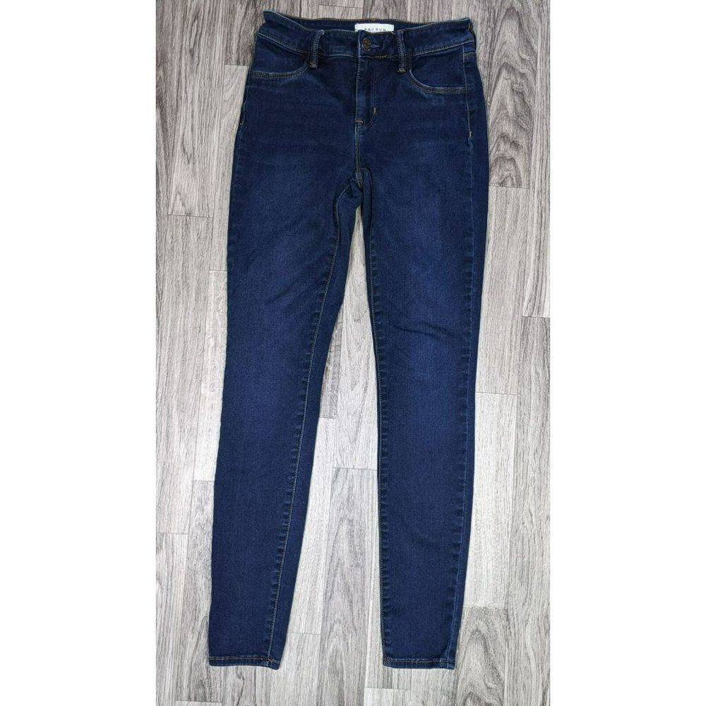 (3/$35) Pac Sun Womens Size 24 Skinny Denim Blue Jean Jeggings